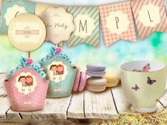 Kit Amigas Tea Party en Patines Vintage - comprar online