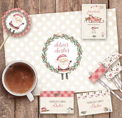 Kit Navidad Vintage. Imprimible Personalizable - comprar online