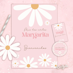 Kit Margaritas Rosado - CocoJolie Kits Imprimibles