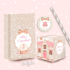 Kit Navidad Rosada Vintage - comprar online