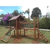 CASA DO TARZAN COM PONTE - PLAYGROUND DE TRONCO