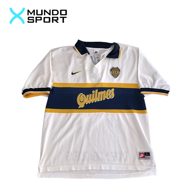 Camiseta blanca Boca 1997 Quilmes #10 - Mundo Sport