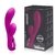 Vibrador com estimulador clitoriano recarregável