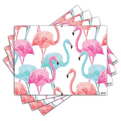 Jogo Americano - Flamingos com 4 peças - 1016Jo