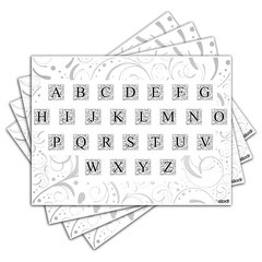 Jogo Americano - Alfabeto com 4 peças - 748Jo