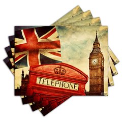 Jogo Americano - Londres com 4 peças - 819Jo