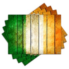 Jogo Americano - Bandeira Irlanda com 4 peças - 935Jo