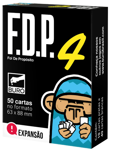 Fdp 4 Foi de Proposito Expansão de Jogo de Cartas Buro em Promoção