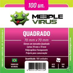 Sleeve Meeple Virus Quadrado 70 x 70 mm - 100 unidades na internet