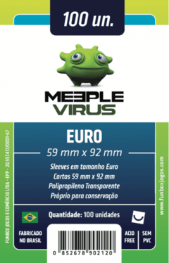 Sleeve Meeple Virus Euro 59 x 92 mm - 100 unidades - comprar online