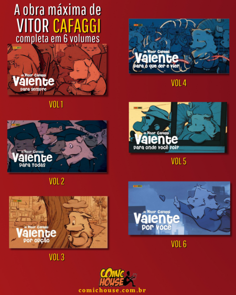 Valente, de Vitor Cafaggi - 6 edições - Coleção completa