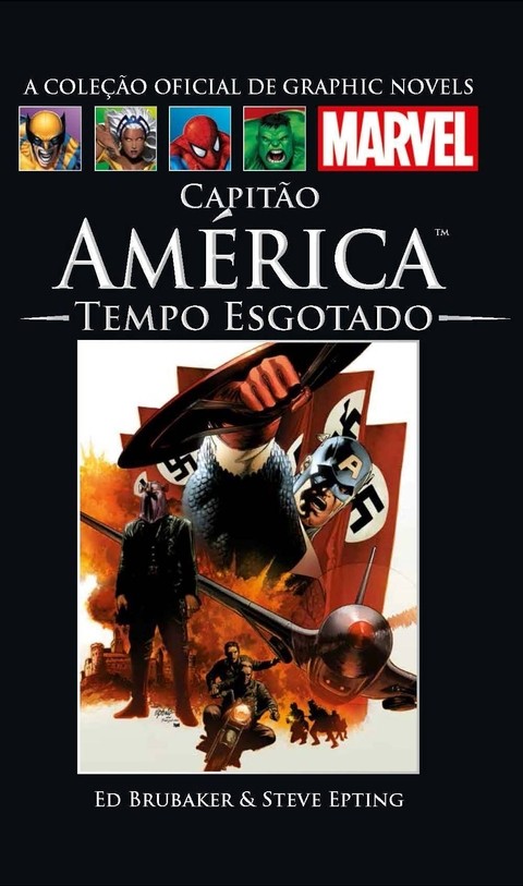 Comprar Coleção Oficial de Graphic Novels Marvel 44: Capitão América - Tempo Esgotado, de Ed Brubaker
