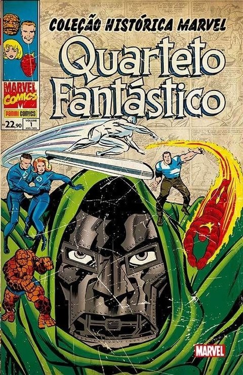 Box Coleção Histórica Marvel: Quarteto Fantástico vol. 1 a 4