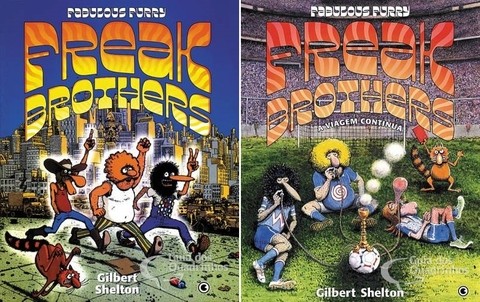 Pack Fabulosos Furry Freak Brothers vol 1 e 2, de Gilbert Shelton