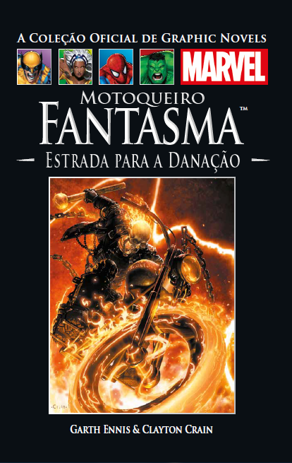 Coleção Oficial de Graphic Novels Marvel 39: Motoqueiro Fantasma - Estrada para Danação, de Garth Ennis