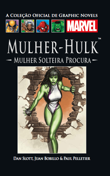 Coleção Oficial de Graphic Novels Marvel 35: Mulher- Hulk - Mulher Solteira Procura, de Dan Slot
