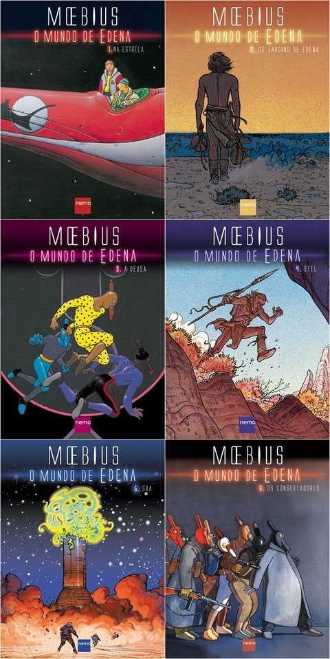 Pack O Mundo de Edena, de Moebius - 6 edições