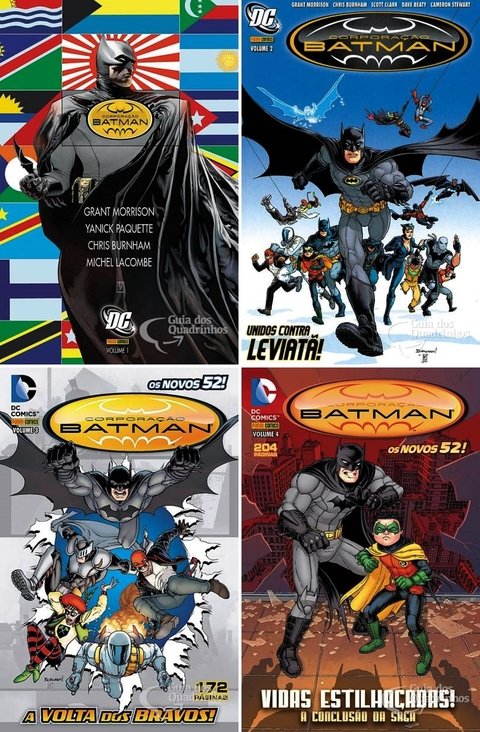 Pack Corporação Batman, de Grant Morrison - Série Completa 4 edições