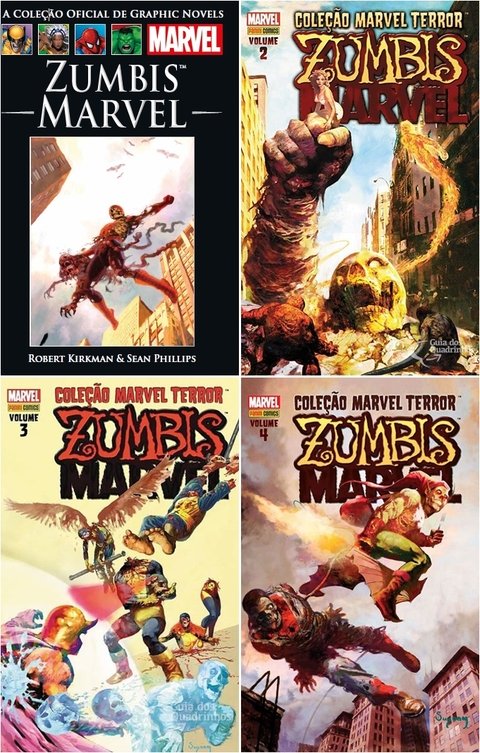 Pack Zumbis Marvel - 4 edições