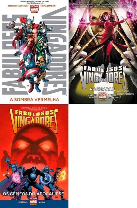 Pack Fabulosos Vingadores - 3 volumes
