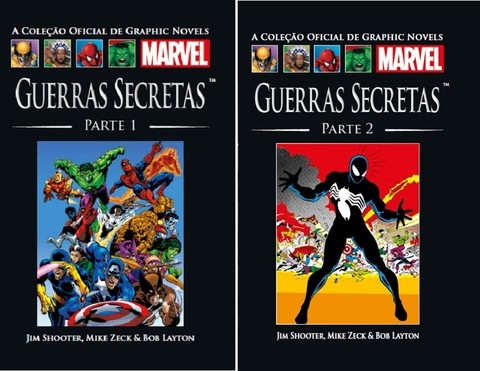 Pack Coleção Salvat Marvel: Guerras Secretas vol 1 e 2