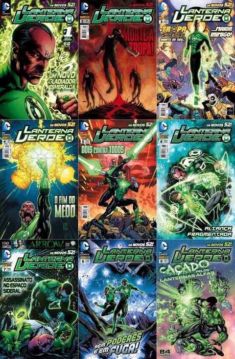 Pack Lanterna Verde Novos 52 - vol 1 a 20 e o Zero