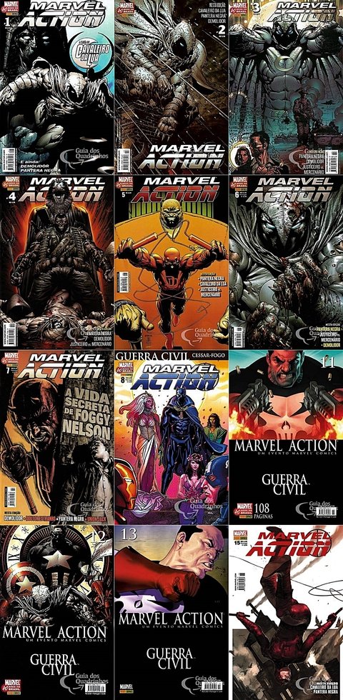 Pack Marvel Action vol 1 a 8, 11 a 15