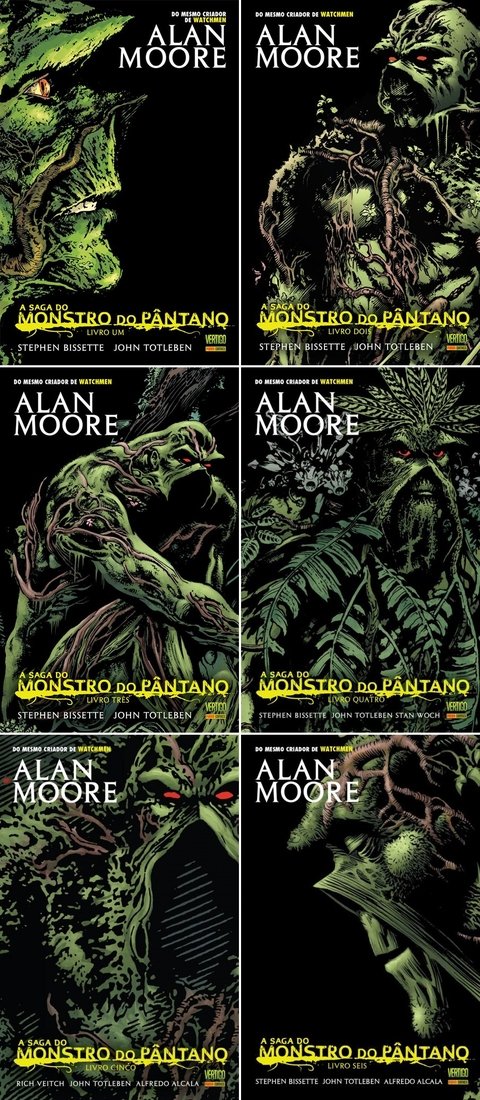 Monstro do Pântano, de Alan Moore - Coleção Completa - 6 edições