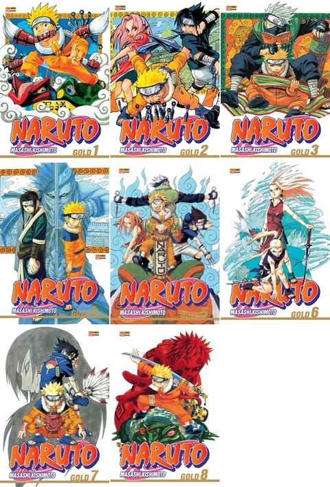 Pack Naruto Gold vol 1 a 8