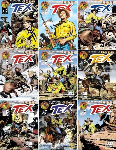 Pack Tex Platinum vol 1 a 9 - 9 edições