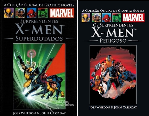 Coleção Oficial de Graphic Novels Marvel 36 e 37: Surpreendentes X-Men: Superdotados e Perigoso, de Joss Whedon