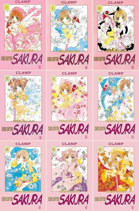 Pack Sakura Card Captors vol 1 a 12 - Coleção Completa