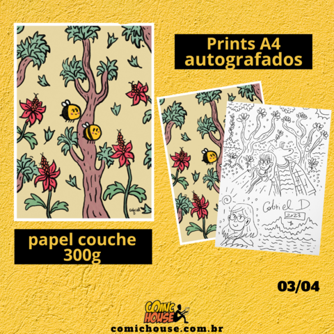 Print A4 Abelinhas, de Gabriel Dantas