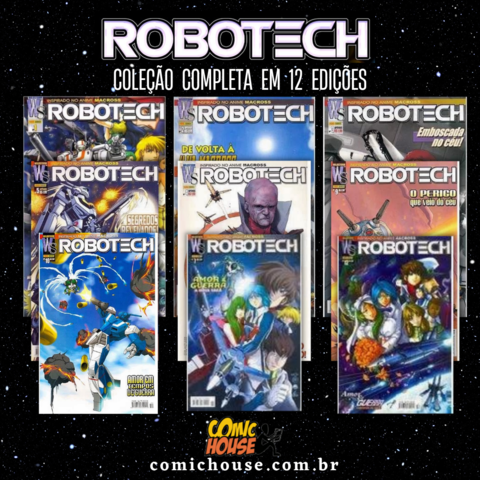 Robotech - Coleção Completa - Raridade - 12 edições