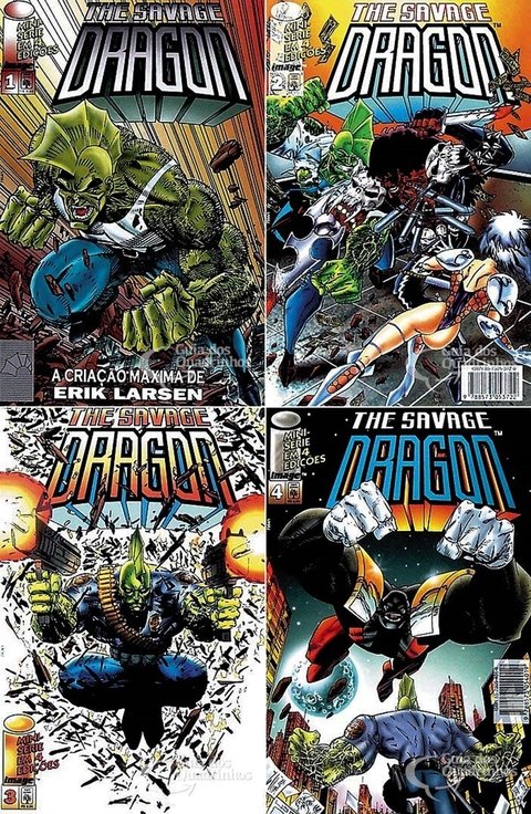 Savage Dragon - Minissérie Completa - 4 edições