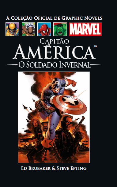 Coleção Oficial de Graphic Novels Marvel 45: Capitão América Soldado Invernal, de Ed Brubaker