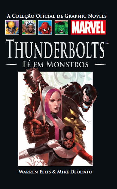 Coleção Oficial de Graphic Novels Marvel 59: Thunderbolts - Fé em Monstros, de Warren Ellis e Mike Deodato