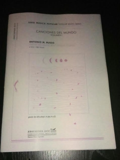Canciones del mundo - Volumnen I - Antonio M. Russo - Libro (Partituras)