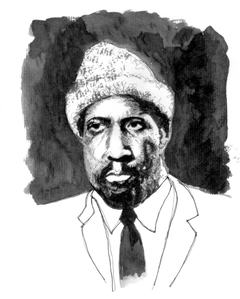 Thelonious Monk - Hernán Merlo - Dibujo (23 x 32 cm)