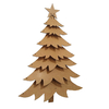 Árvore Natal 3D para Parede 90cm MDF cru 3mm e 6mm