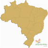 Mapa do Brasil 60cm