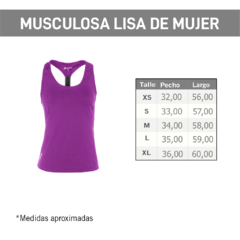 MUSCULOSA DEPORTIVA LISA - tienda online