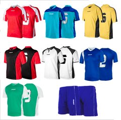 CAMISETA DE FÚTBOL PACK X5 NUMERADAS