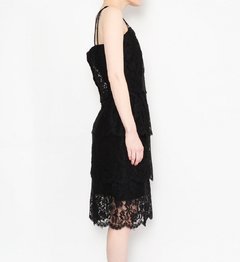 vestido de encaje negro 60s en internet