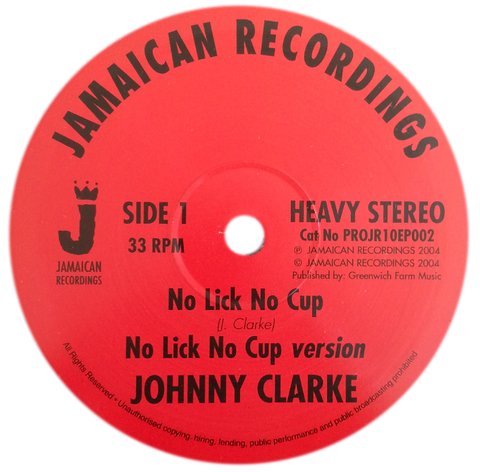 10" Johnny Clarke - No Lick No Cup/Leggo Violence [NM]