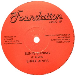 12" Errol Alves - Down In The Ghetto/Sun Is Shining [NM] - comprar online