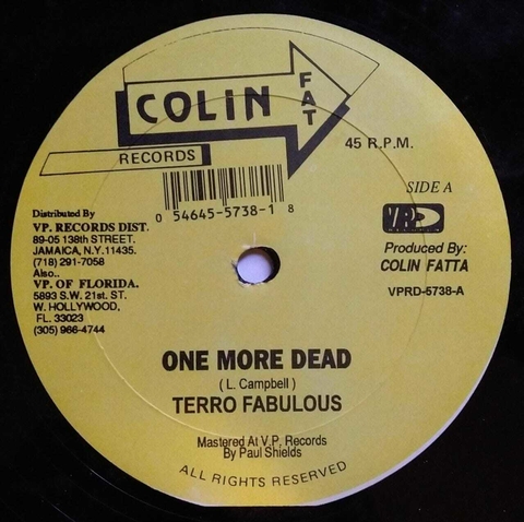 12" Terror Fabulous/General B - One More Dead/Nicky [VG+]