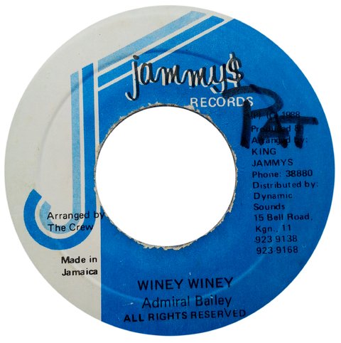 7" Admiral Bailey - Winey Winey/Version (Original Press) [VG]