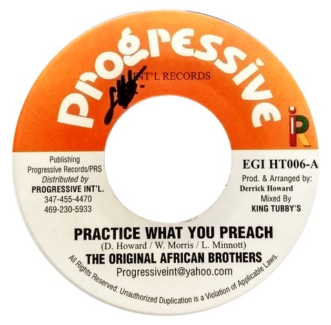 7" African Brothers - Practice What You Preach/Dub [VG+]