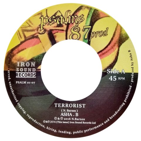 7" Asha B & Alien Dread - Terrorist/Terrorist Dub [M]